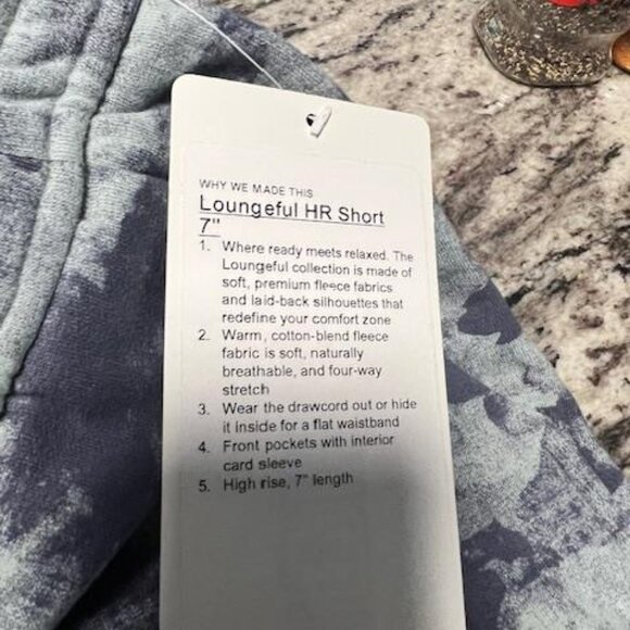 Loungeful High-Rise Short 7" Heritage Camo Wash WP Blue Multi - Picture 2 of 3